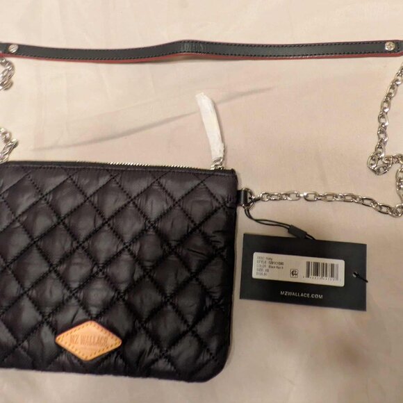 MZ Wallace Cross Body XS Black Nylon Utility Purse New w Tags. - Picture 9 of 13